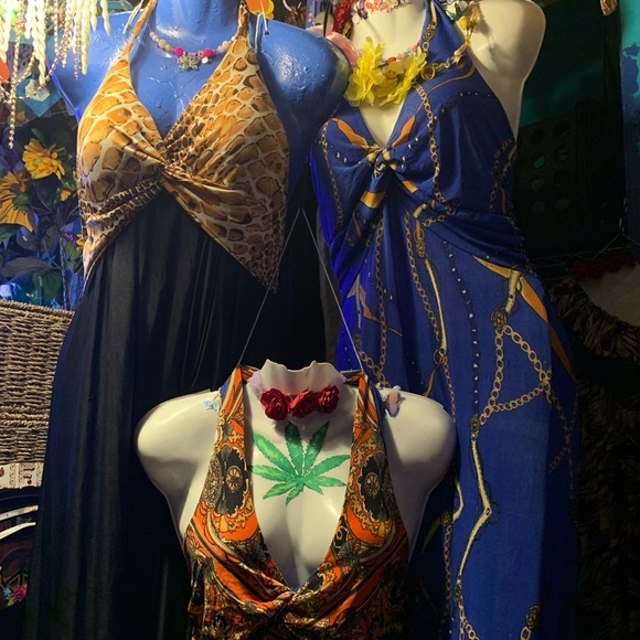 Halter Style, Long, Summer Dress or Cover-up - Picture 6 of 6